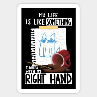 Right Hand Drawing Sticker